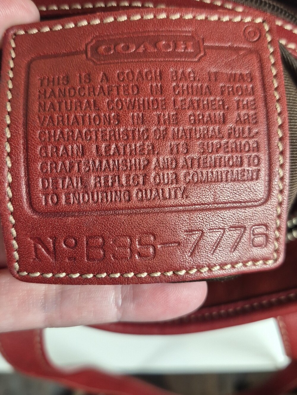 Vintage Coach Hampton's Tote #7776 - Picture 6 of 13